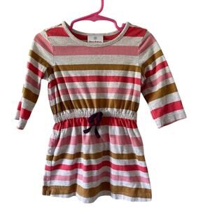 Hanna Andersson Striped Long Sleeve Cotton Dress